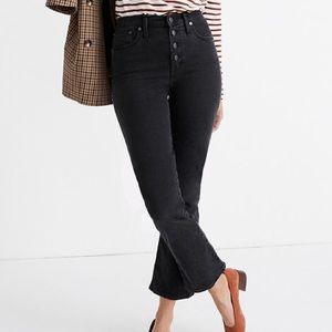 Madewell Cali Demi Boot-Jeans Button Front Edition